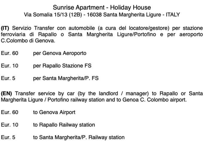 Sunrise Apartment Santa Margherita Ligure Dış mekan fotoğraf
