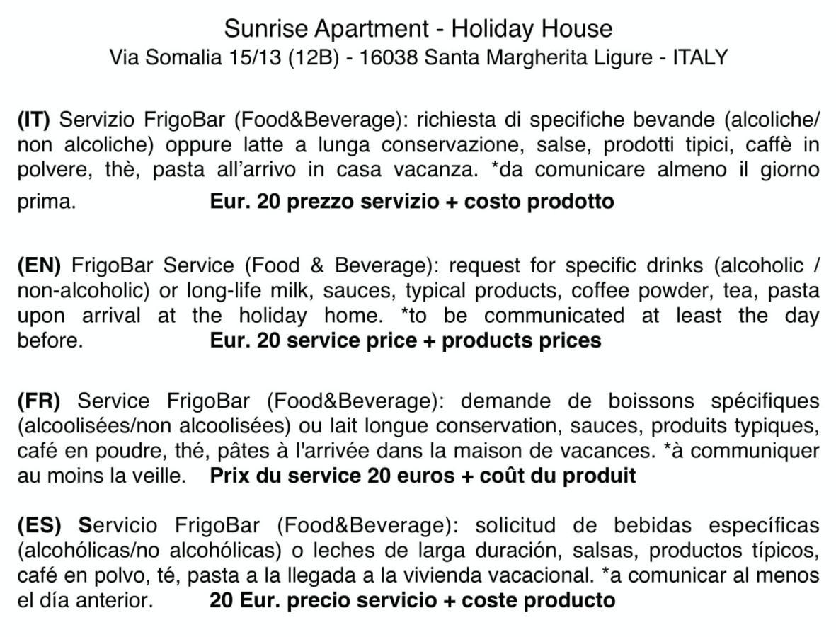 Sunrise Apartment Santa Margherita Ligure Dış mekan fotoğraf